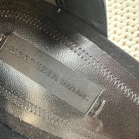 ALEXANDER WANG Abby suede and fur sandals - Picture 6 of 8